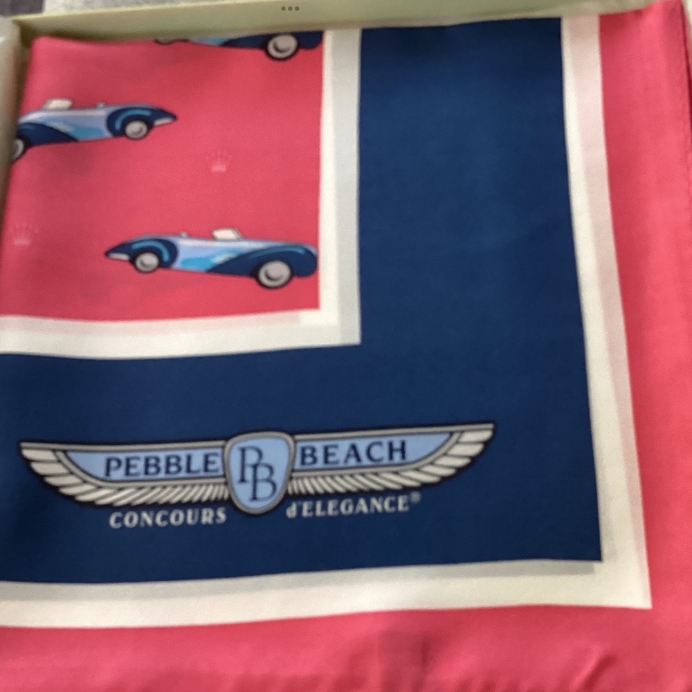 Vintage 2016 Pebble Beach Councours dElegance Silk Delahaye Scarf